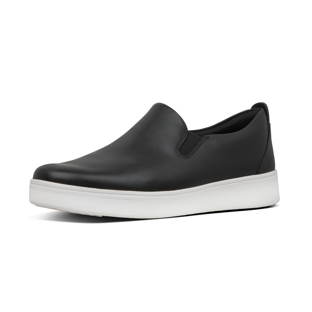 Fitflop Womens Slip-on Black - Rally Sneakers - 51OLVETAB